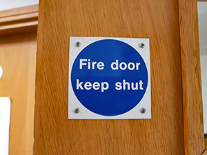 Fire door signage